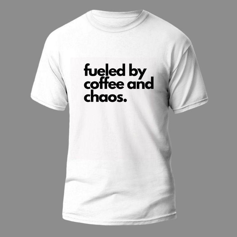 (เสื้อยืด) FUELED BY COFFEE ROUNDNECK เสื้อยืดแขนสั้น