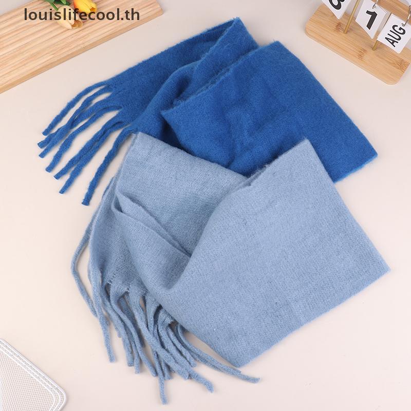 ผ้าพันคอ Mohair และแคชเมียร์ ลายคลาสสิก อบอุ่นสำหรับฤดูใบไม้ร่วงและฤดูหนาว - รูปที่ 6