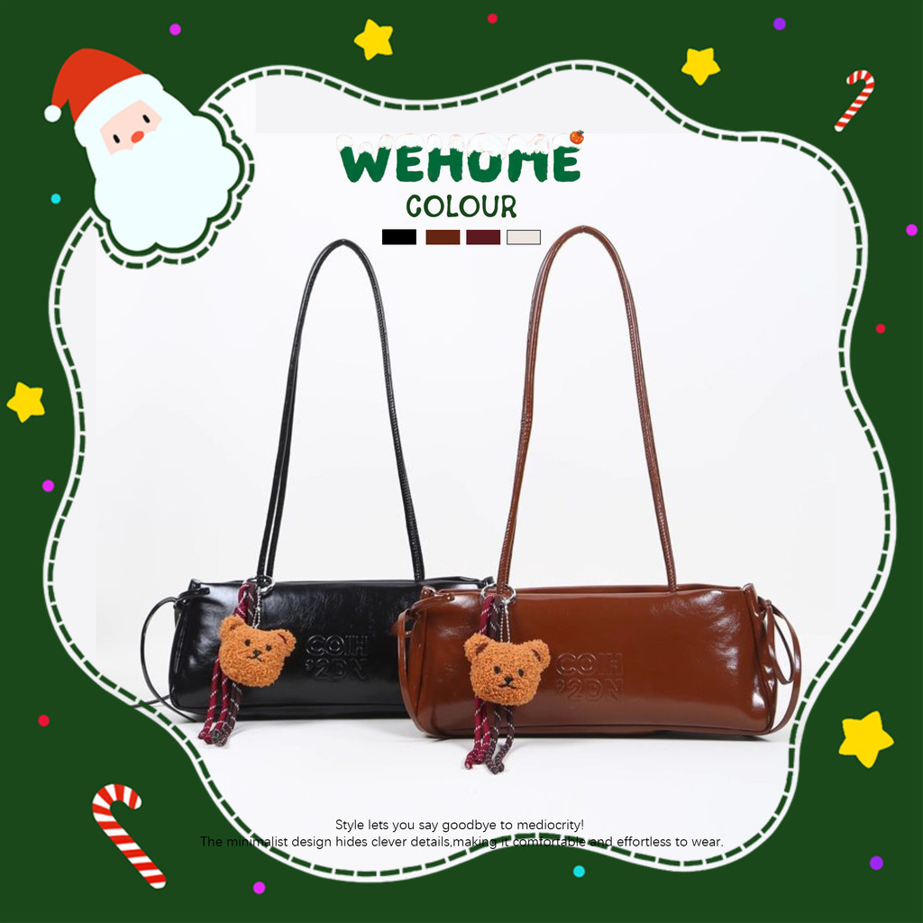 【โปรโมชั่นคริสต์มาส🎀】WEHOME December Bag สไตล์เกาหลี   สไตล์คาซิวัล  เป้เป้สไตล์รวมทุกโอกาส  สีเมลด์
