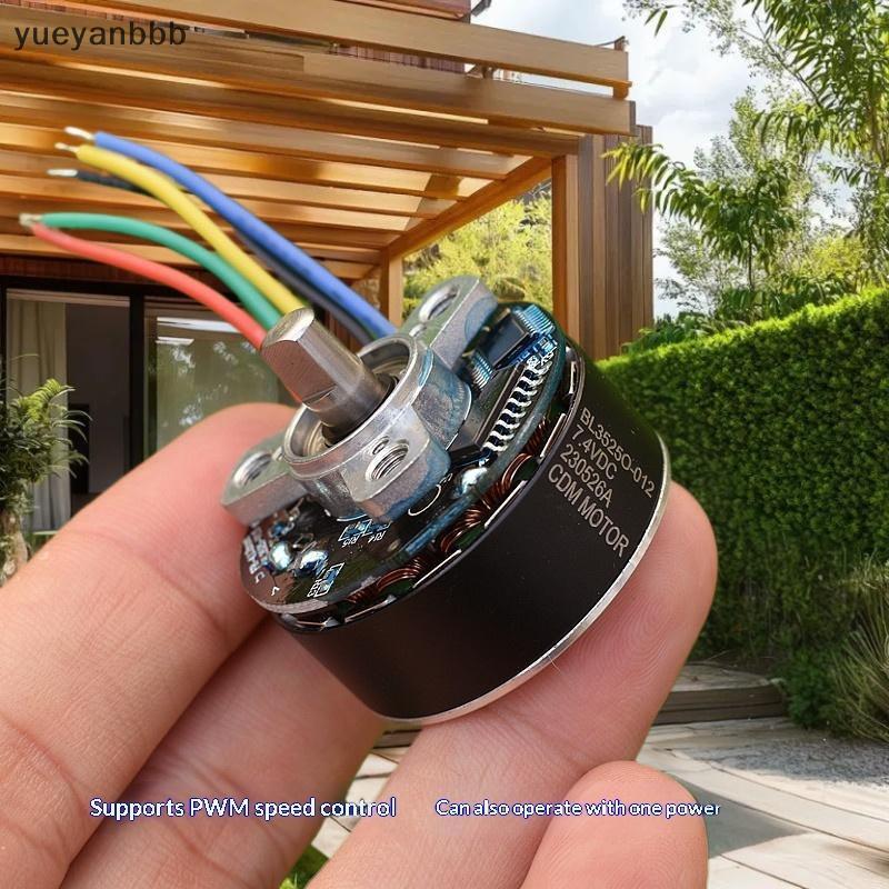 Uyueyanbbb 1 ชิ้นโลโก้ 35 มม.BLDC มอเตอร์ไร้แปรงพร้อมไดร์เวอร์มอเตอร์ไฟฟ้า BL3525O DC7.4V 3200RPM แร
