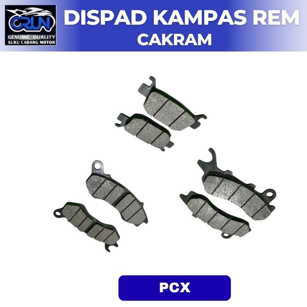 CRUN ผ้าดิสก์เบรกหน้าและหลังสําหรับ Honda PCX 125 150 CBU K97 K1Z ADV 150 160 STYLO 06455-KRE-K01