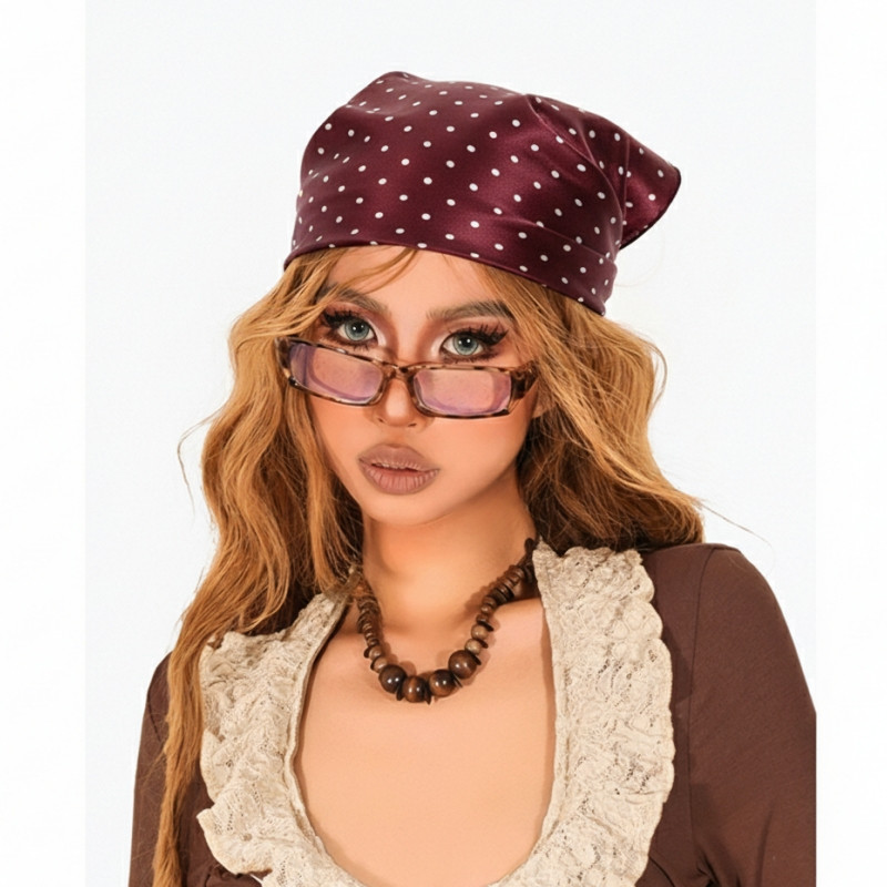 Halo studio พร้อมส่ง🔥ผ้าพันคอสี่เหลี่ยมผ้าฝ้ายและผ้าลินินคุณภาพสูง ผ้าพันคอผู้หญิง 70*70 ซม. ผ้าคลุมศีรษะ ผ้าคลุมไหล่ - รูปที่ 4