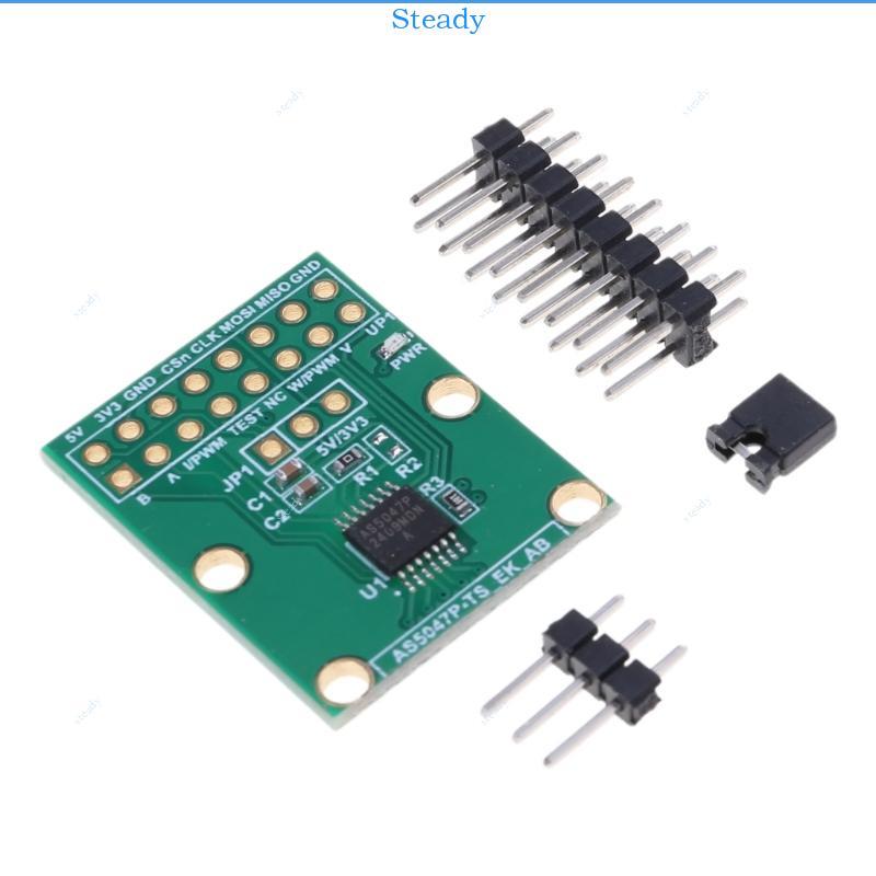 Steady Functional AS5047P โมดูล Encoding สําหรับการตรวจจับตําแหน่งแม่เหล็กในหุ่นยนต์ควบคุมมอเตอร์ติด