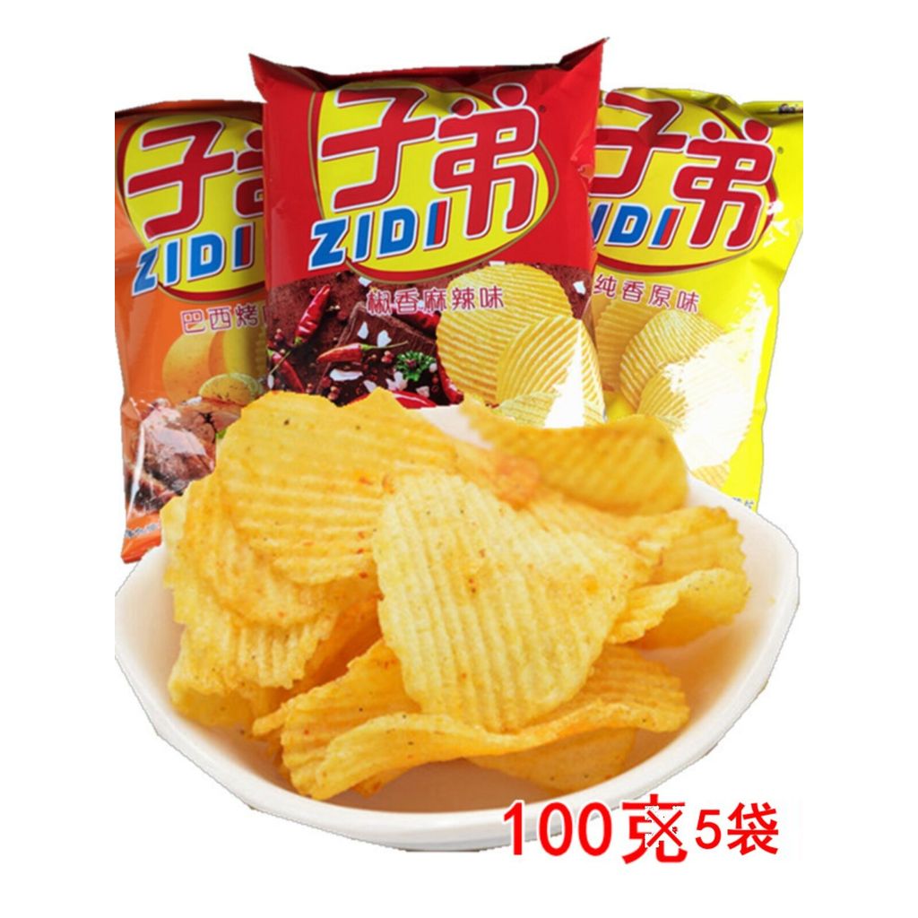 Yunnnan Potato Chips Big Bag Mixed Flavour Snacks Spree Spice Flavour Chinese Specialty LS121025@