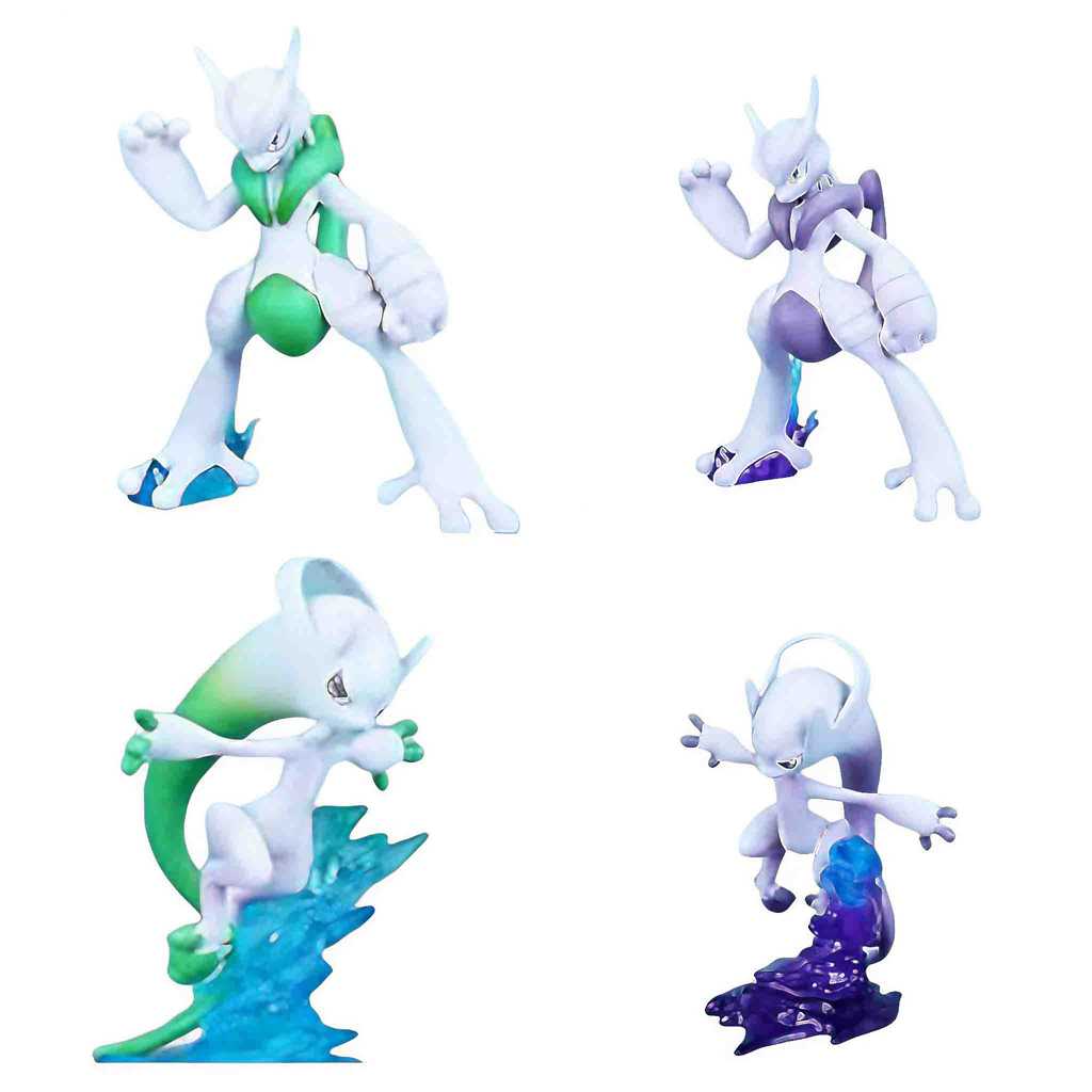 Pokeman GK Mewtwo Y รูป Mewtwo X Mega Evolution อะนิเมะโมเดลของเล่นเครื่องประดับ