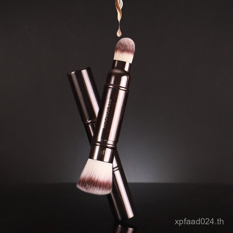 Hg แปรงแต่งหน้าคอนซีลเลอร์แปรง Fixing Makeup Shop แปรงแป้งฝุ่น Double-Headed/ขายส่ง Series แต่งหน้า 