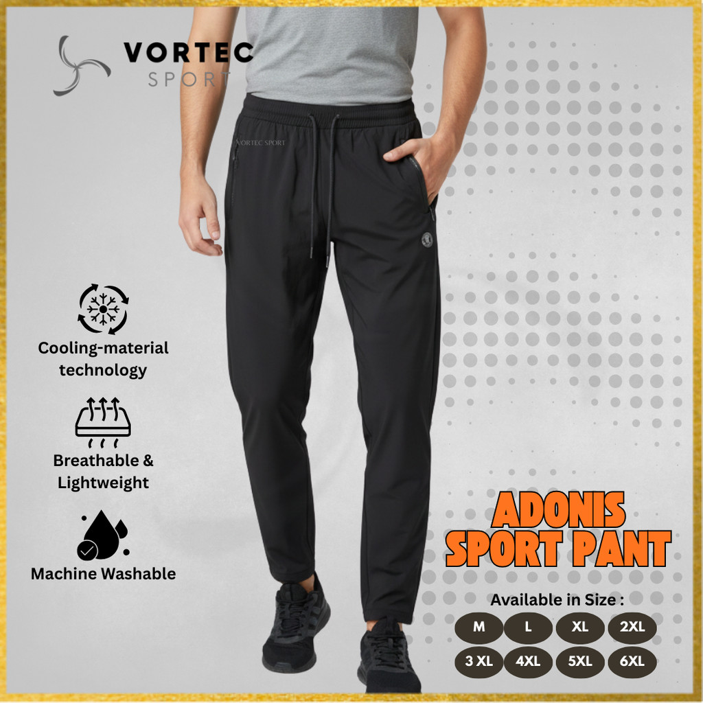 กางเกงกีฬา VORTEC ADONIS: กางเกงวิ่งออกกําลังกาย Unisex