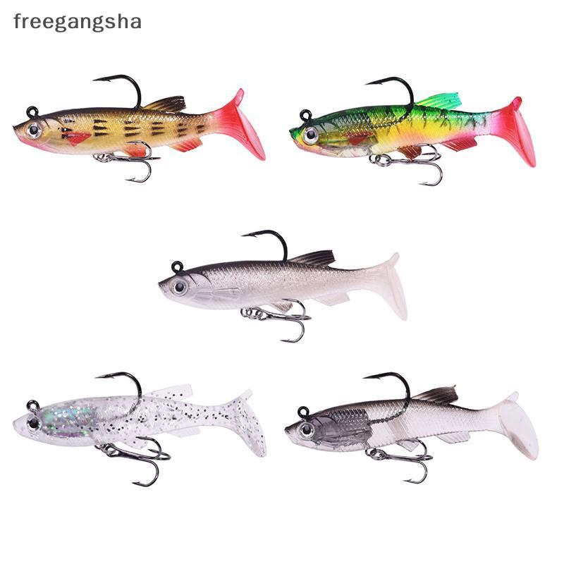 [FREG] T-tail Package Lead Bait ชุดเหยื่อปลอม 7.5 ซม./12g ตกปลา Cocked Mouth Bass Bionic Double Hook