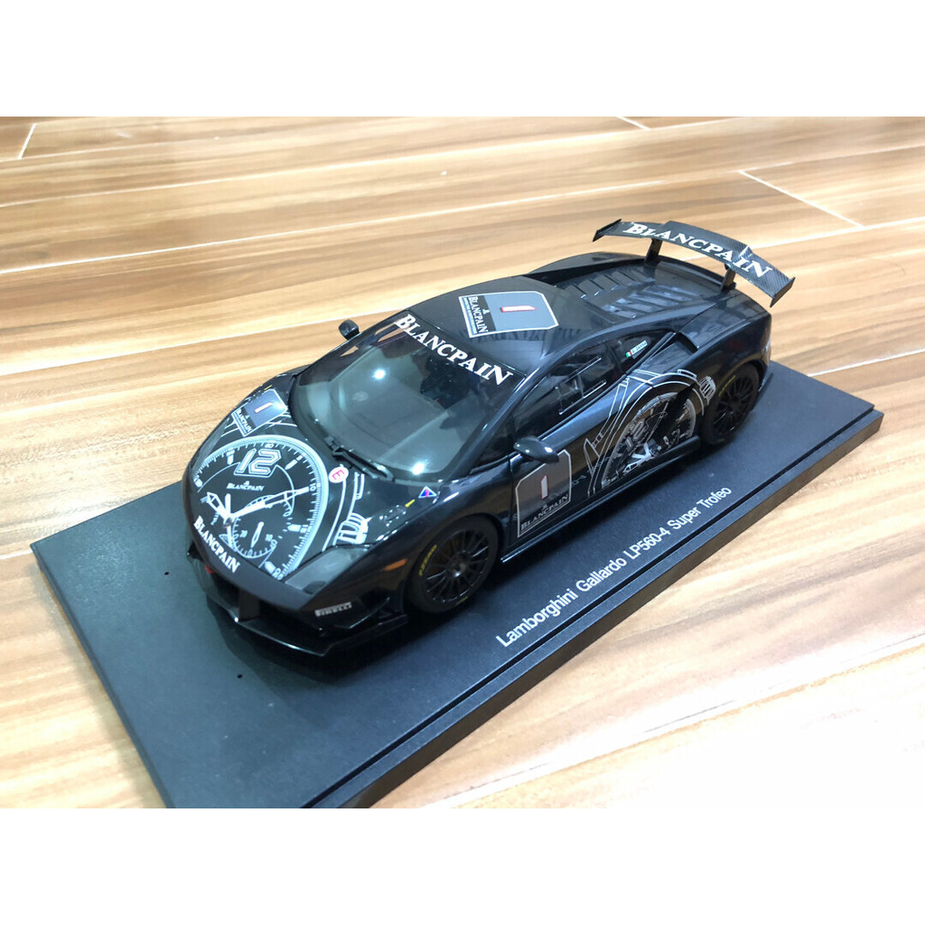 Autoart 林เป่า尼Lp560-4 Super Trofeo 1:18 宝手表车花1号,Blancpain 1#
