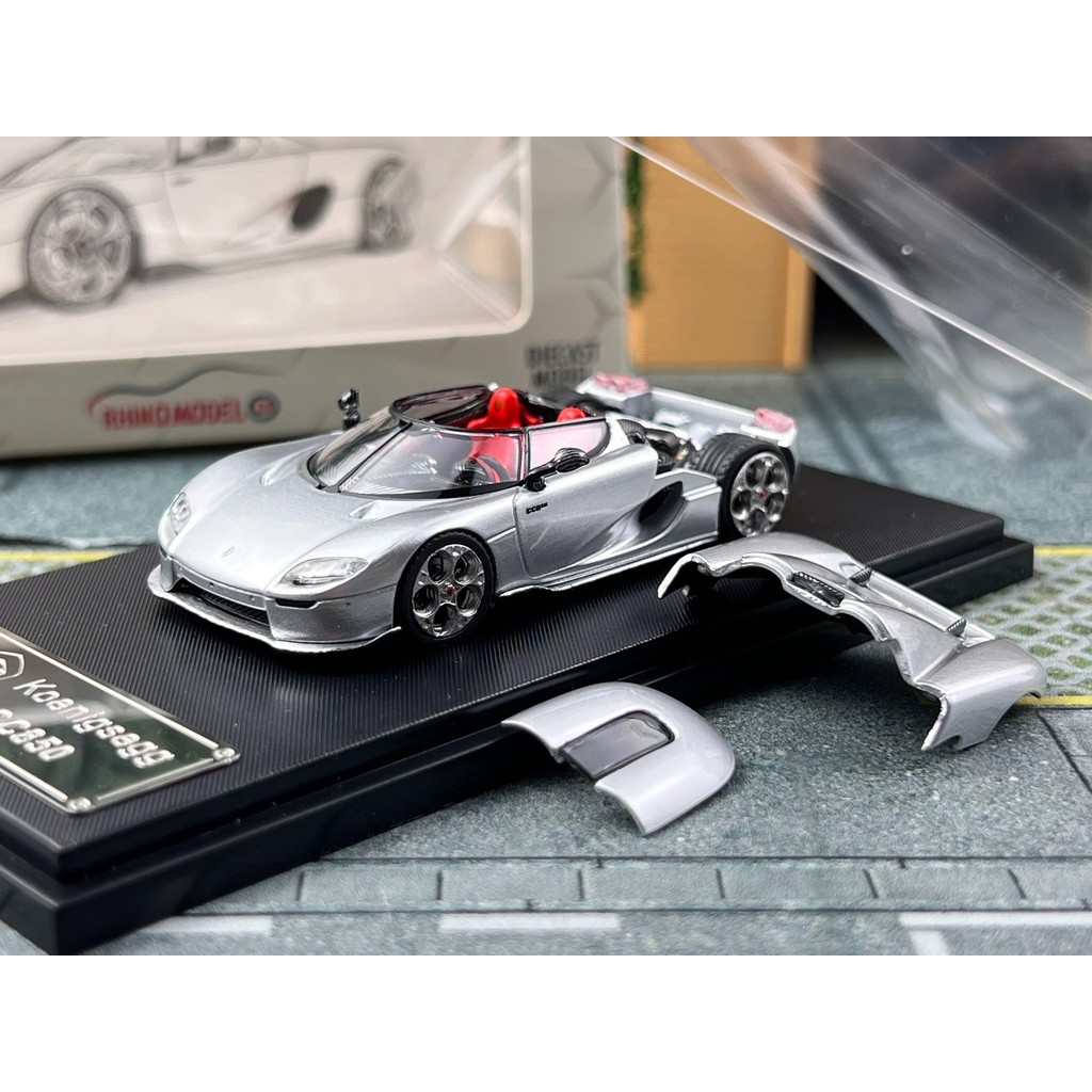 คลังสินค้าพร้อม RM Rhino 1: 64 Koenigsegg Koenigsegg CC850 โมเดลรถโลหะผสมเครื่องประดับ