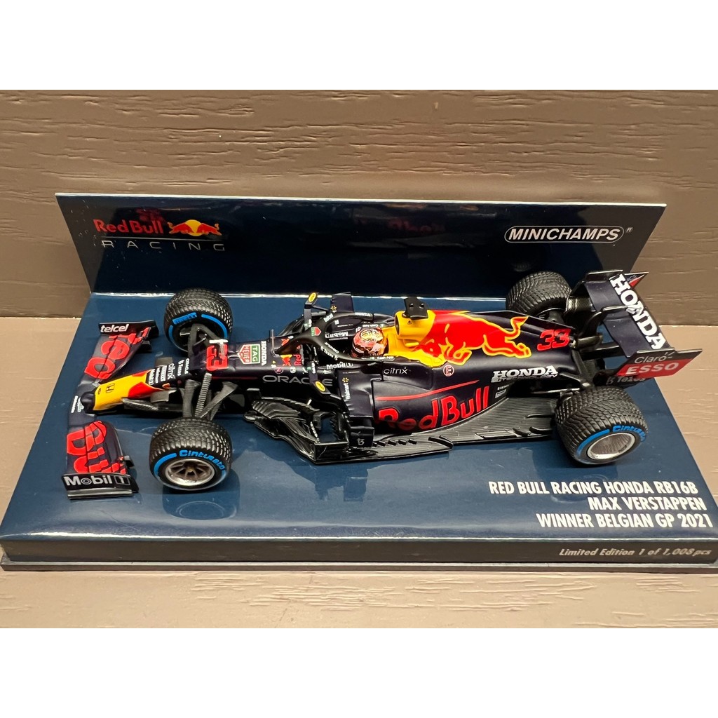 ((จัดส่งด่วนทางอากาศ) Mini Cut minichamps 1: 43 Red Bull Fleet 2021 เบลเยียม Rain Station f1 Racing 