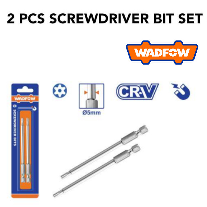 [ WADFOW ] (WSV9KT10/WSV9KT15/WSV9KT20/WSV9KT25/WSV9KT27/WSV9KT30) 2 ชิ้น Torx Bit ชุด 100 มม.CR-V T
