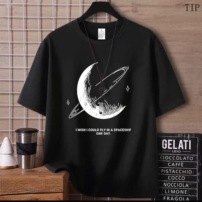 C128【พร้อมส่ง】C128 เสื้อแฟชั่นเท่ๆ ใส่สบาย เหมาะเที่ยวและถ่ายรูป ผ้าคอตตอนแท้ 2 ชั้น ไม่ยืดไม่ย้วย