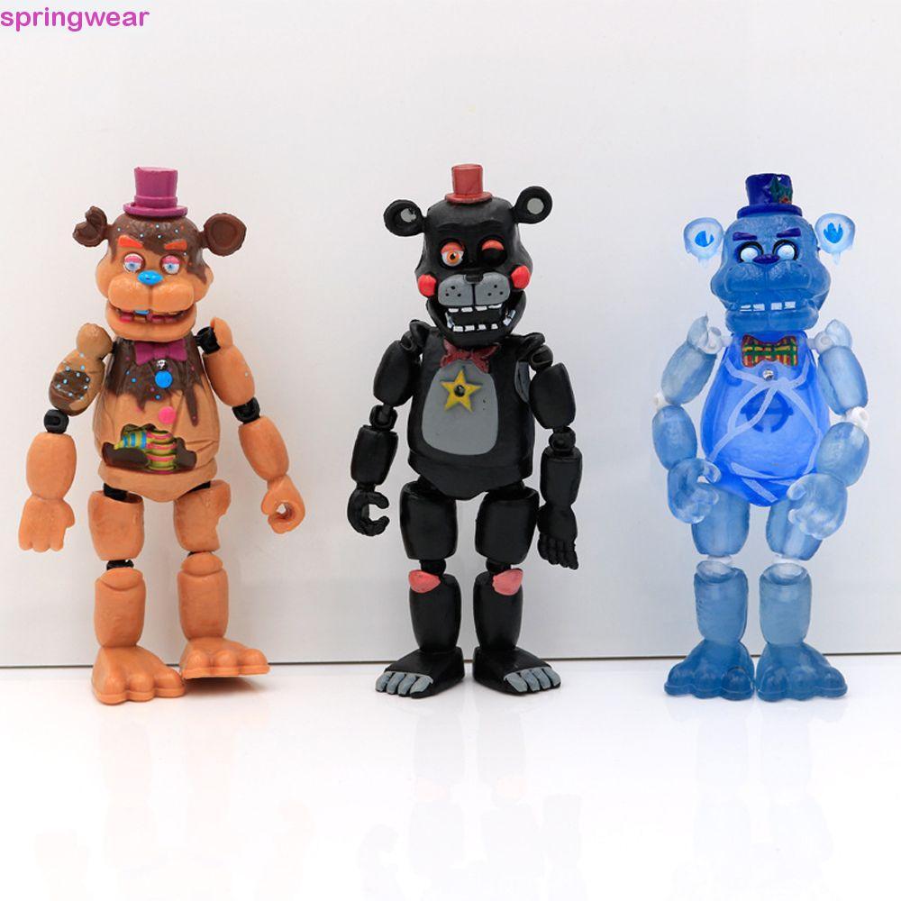 SPRINGWEAR Five Night At Freddy Fnaf Bear Collection 6 ชิ้น/เซ็ตอะนิเมะตุ๊กตาการ์ตูนเครื่องประดับเด็