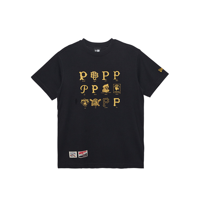 NewEra NewEra NewEra แขนสั้นกีฬาลําลอง Breathable อินเทรนด์รอบคอผู้ชายผู้หญิงคู่เสื้อยืด