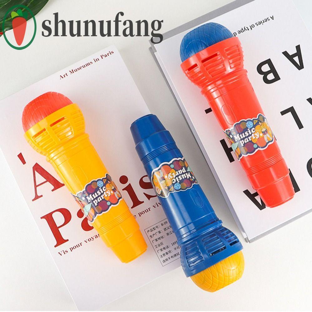 UNUF Echo ไมโครโฟน, ปลอมจําลอง Plaything ABS Mic Voice Changer ของเล่น, ไมโครโฟนเด็ก Retro จําลองไมโ