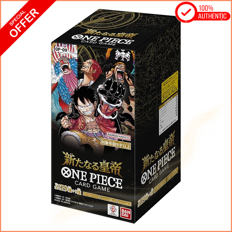 BANDAI ONE PIECE Card Game Booster Pack New Emperor【OP-09】 (BOX) 24 Packs Included, Ages 9 and Up
