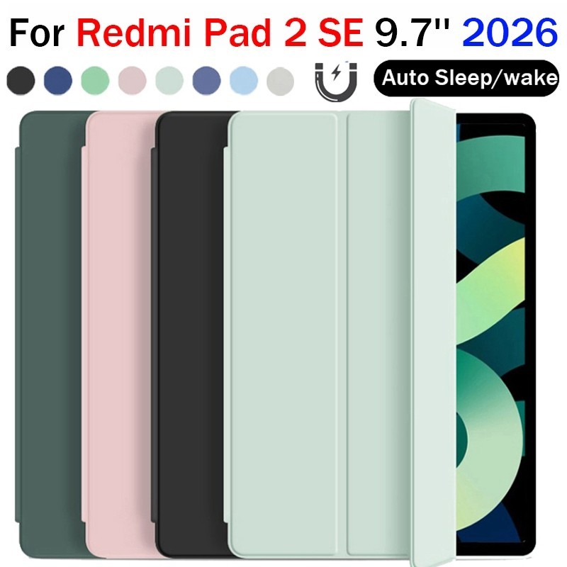เคส กันมุน กันกระแทก สำหรับ Xiaomi Redmi Pad 2 SE 9.7 2026 Pad2 SE 8.7 รุ่นใหม่ พับตั้งได้ 050