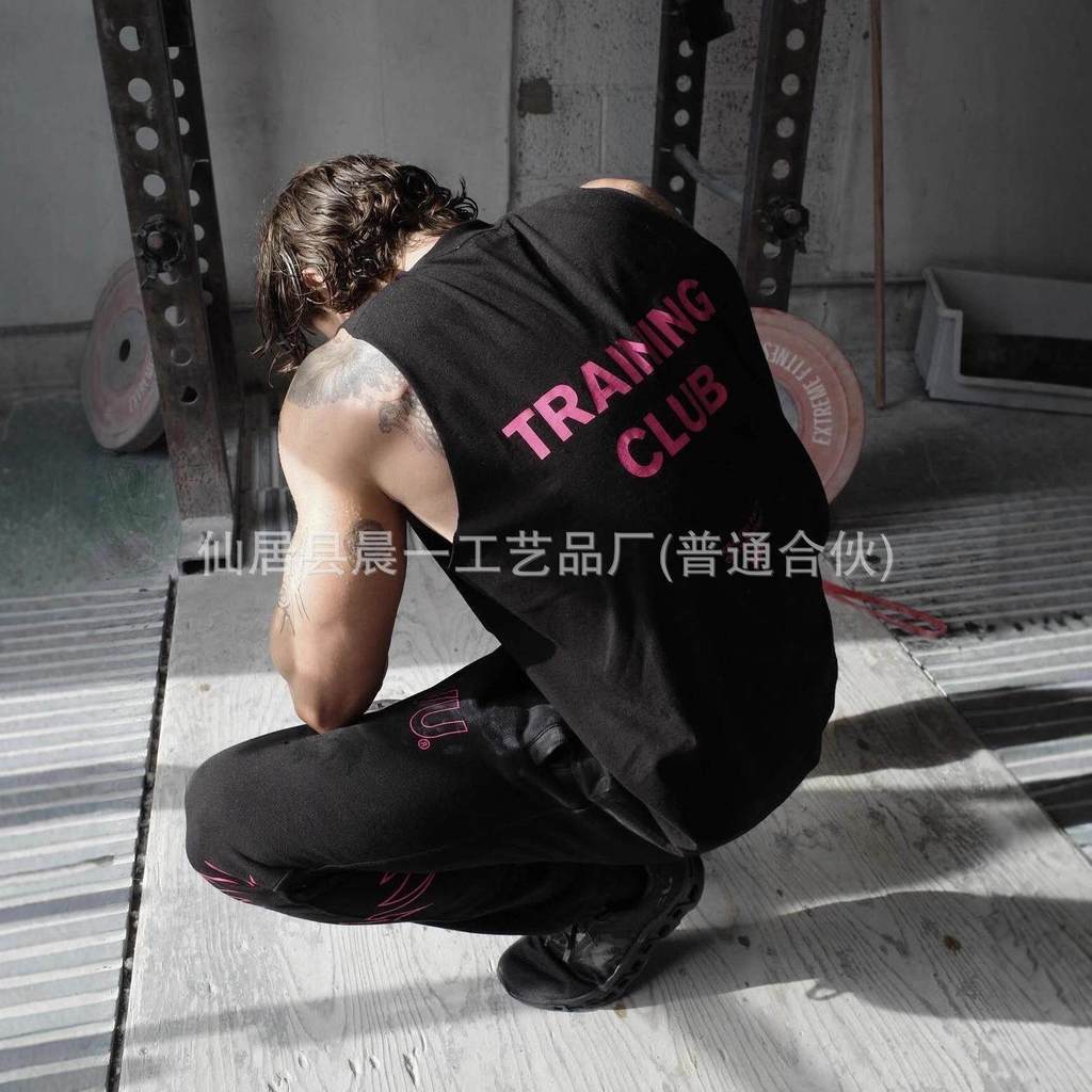 UVU เสื้อกั๊ก Ribbed Slim-fit Breathable ยุโรปอเมริกัน UKDRIPDRILL Street อินเทรนด์สไตล์อเมริกัน