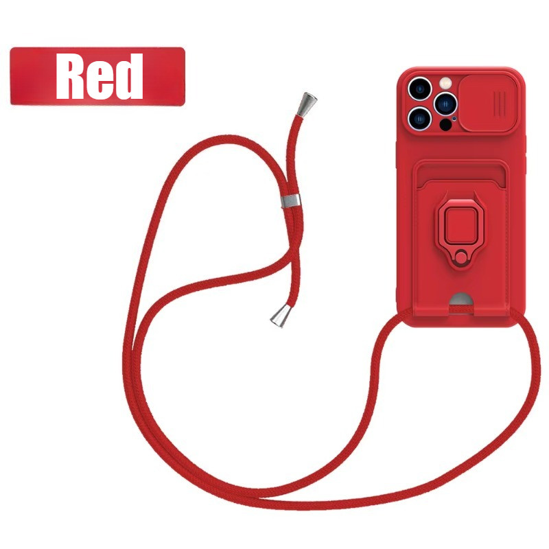 Dirtproof Anti knock Crossbody Lanyard ช่องใส่การ์ดสําหรับ Realme หมายเหตุ C11 C51 C53 C55 C61 C65 C