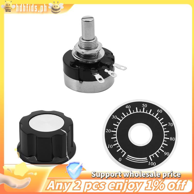 -Rotary Carbon Potentiometer พร้อมเส้นผ่านศูนย์กลางพร้อมลูกบิด, RV24YN 20S B103 10K Ohm