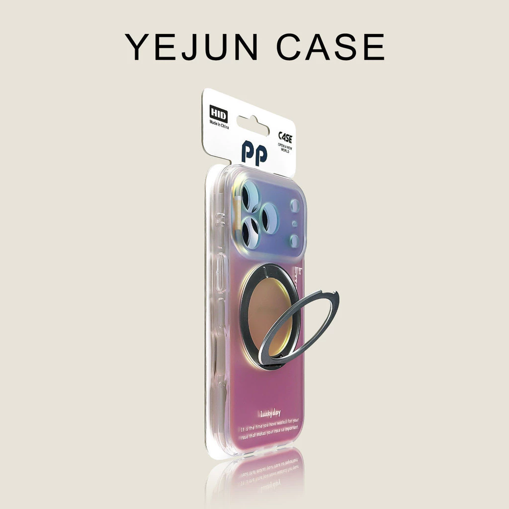 ความคมชัดสีฝ้าหมุน fulcrum วงเล็บโทรศัพท์มือถือสําหรับ iPhone17 16 15 14 Pro Max กันกระแทกกล้องป้องกันการล่มสลายฮาร์ดปกหลัง