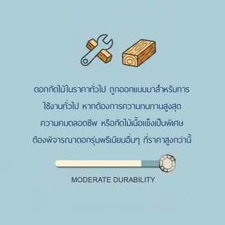 ดอกทริมเมอร์ตีร่อง พร้อมไกด์นำ 45° ก้านขนาด 1/4" กัดไม้ กัดขอบเอียง ลบเหลี่ยม ดอกเราเตอร์ 2หุน