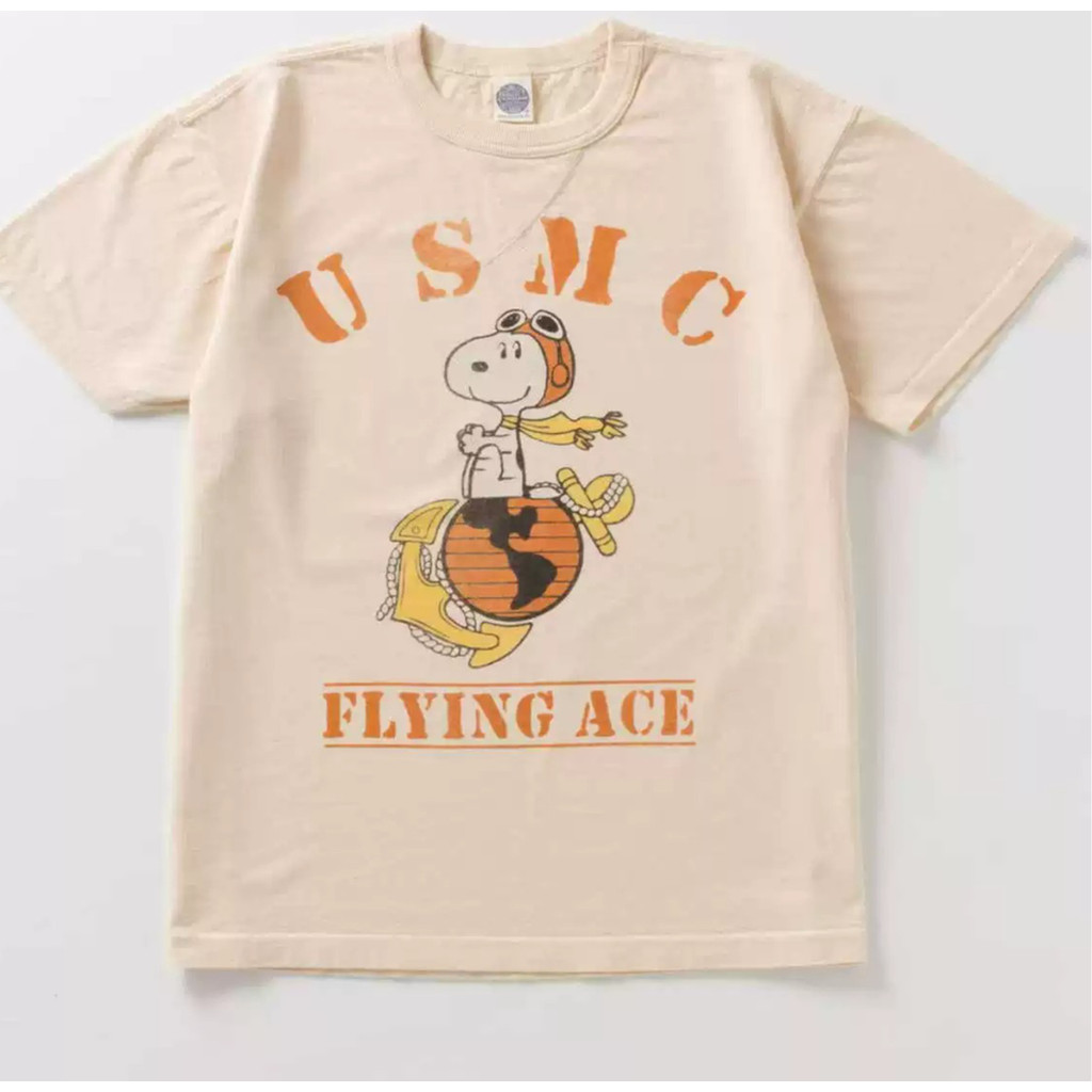 ผ้าฝ้าย 100% ของเล่น MCCOY American Retro Snoopy เสื้อยืดแขนสั้น 2026 สไตล์ใหม่