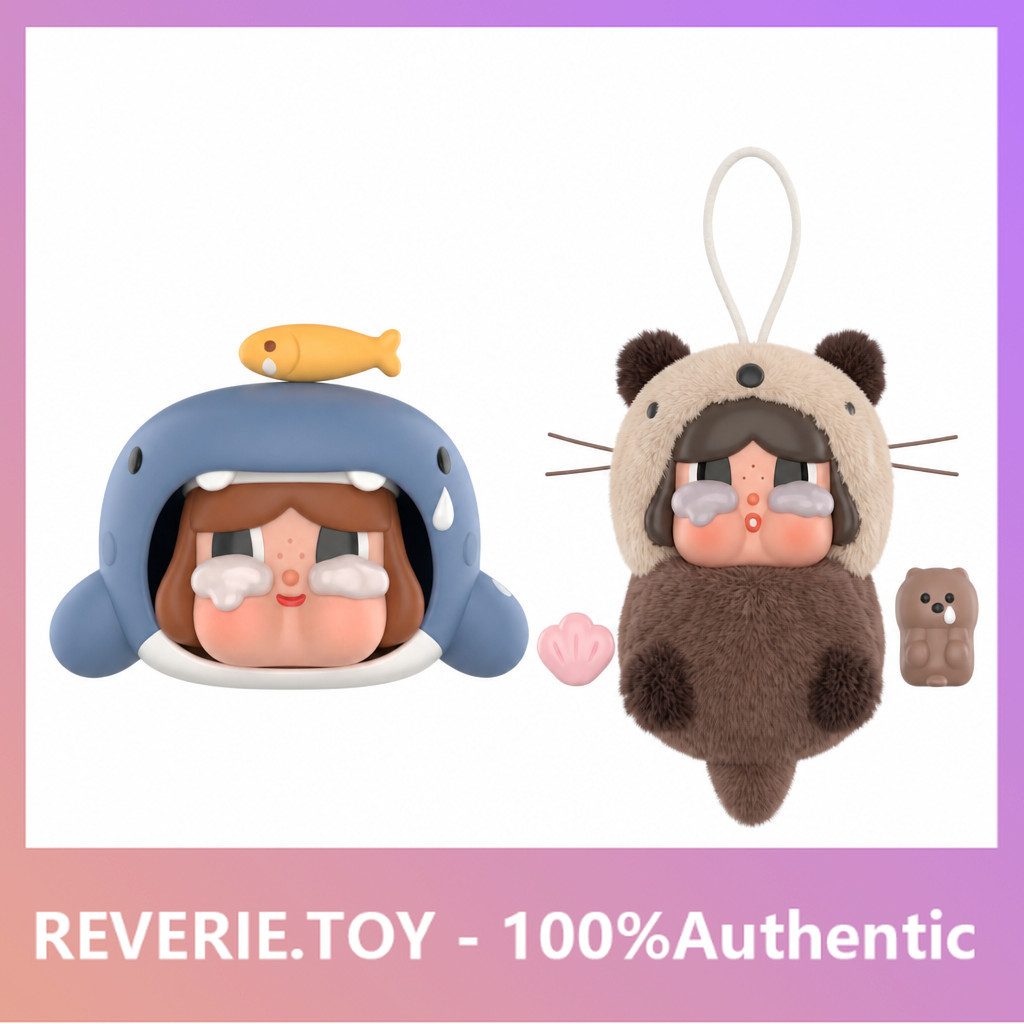 [secret] POPMART CRYBABY Tears Flow เข้าสู่ Sea Series Mystery Box ของขวัญของเล่นอินเทรนด์