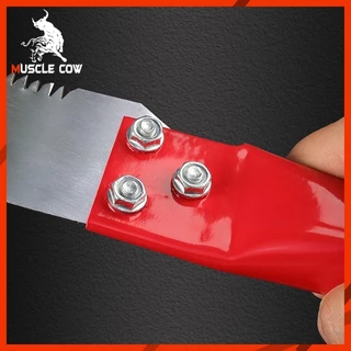 MUSCLE COW เลื่อยโค้งตัดกิ่งไม้ เลื่อยตัดกิ่งไม้ เลื่อยไม้ เลื่อยตัดแต่งกิ่งไม้ผลสวน Grinding hook saw ขนาด16 ทนทาน