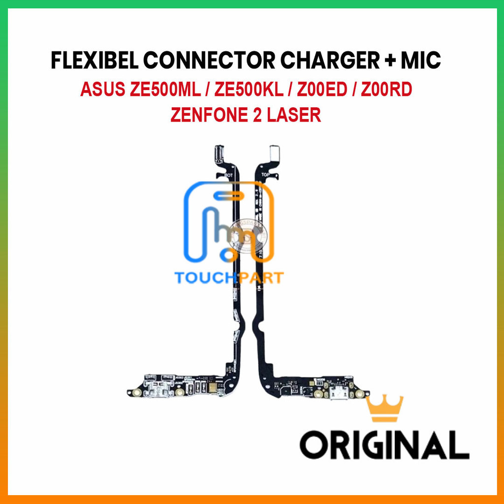 FLEXIBLE CONNECTOR CHARGER ASUS ZENFONE 2 LASER / ZE500ML / ZE500KL / Z00ED / Z00RD + MIC ORI