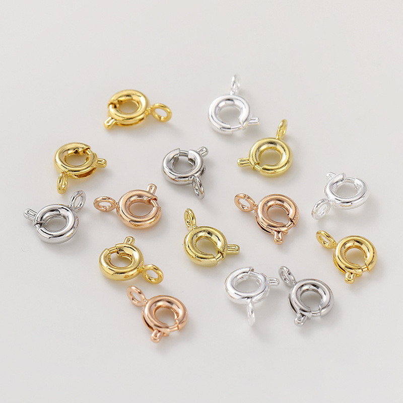 14K Gold-clad สี- care ฤดูใบไม้ผลิหัวเข็มขัดกุ้งก้ามกรามหัวเข็มขัดทําด้วยมือ diy สร้อยข้อมือลูกปัดสร