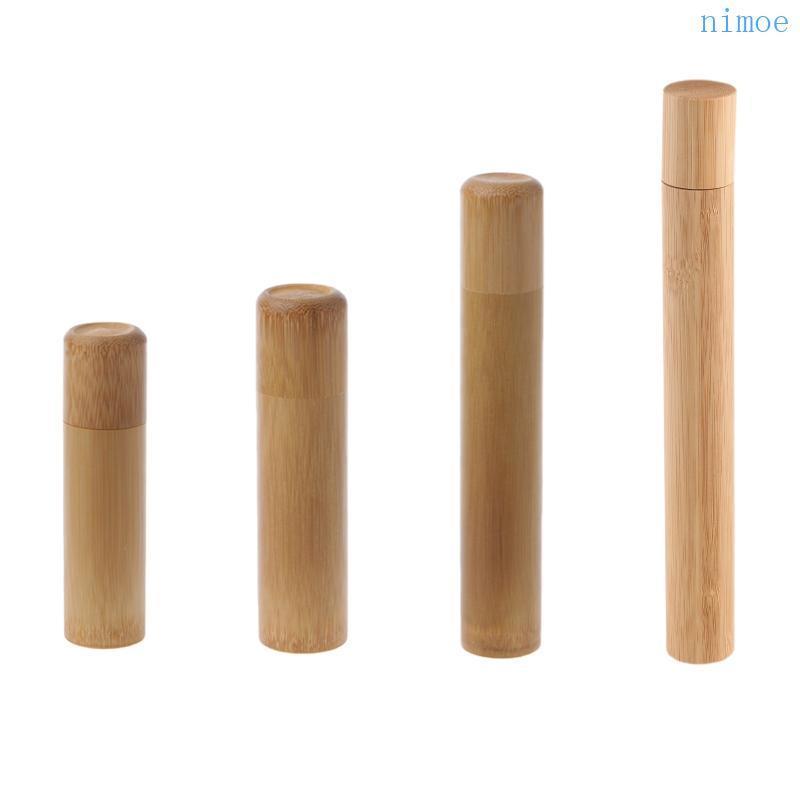 Nio Bamboo Tube Box Airtight Small Container Spices Storage Jar พร้อมฝาปิด 4 ขนาด