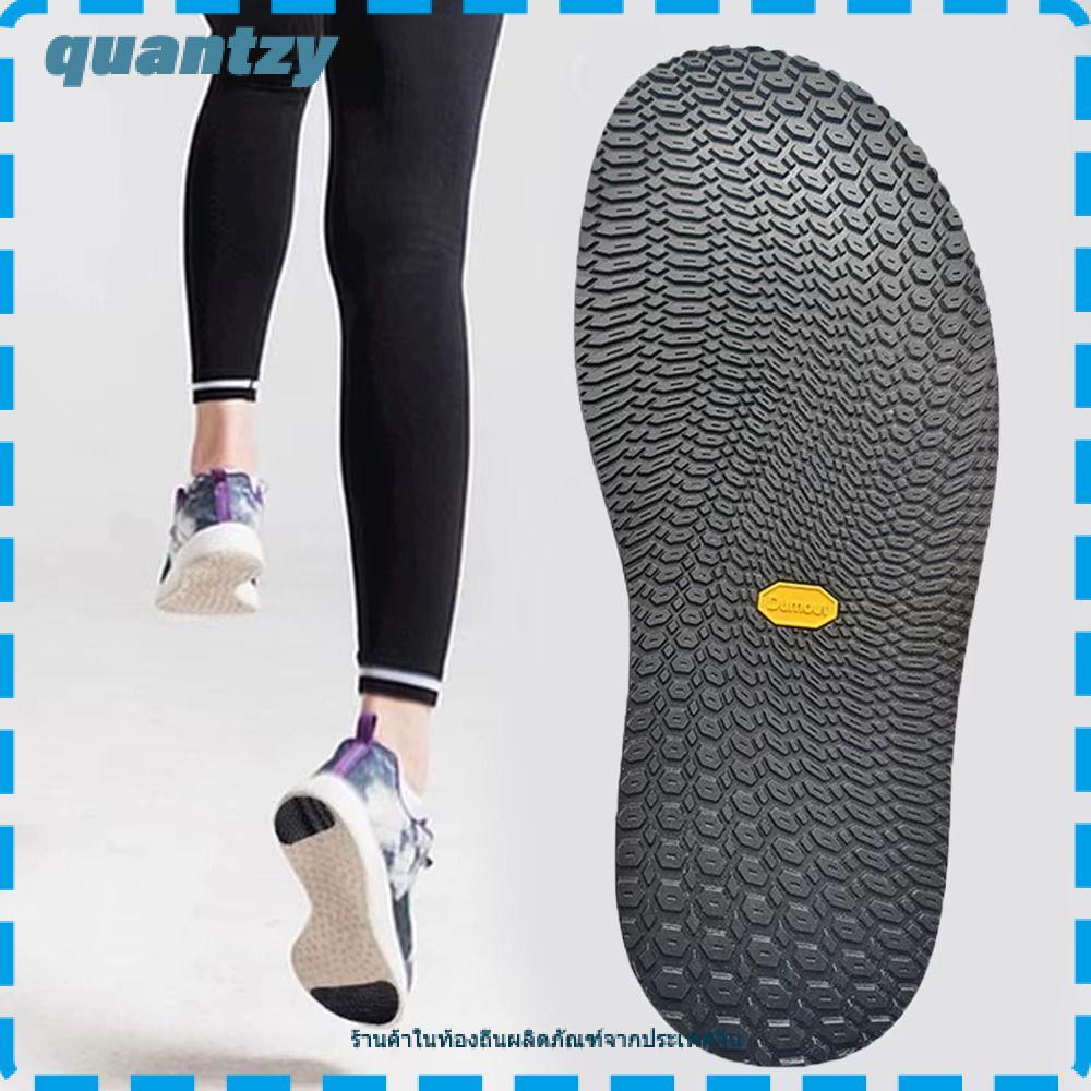 QUANTZY 1 คู่ Full Sole Repair Patch, สวมใส่ Thicken Outsoles Insoles, Anti Slip ยางรองเท้าผ้าใบซ่อม Full Protector