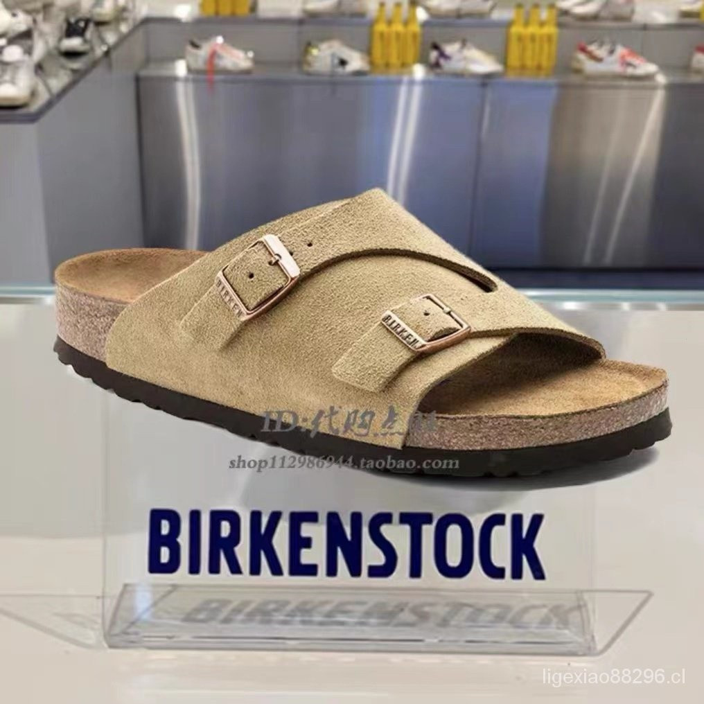 Birkenstock Zurich รองเท้าแตะญี่ปุ่นสําหรับผู้ชายและผู้หญิงรองเท้าแตะไม้ก๊อก