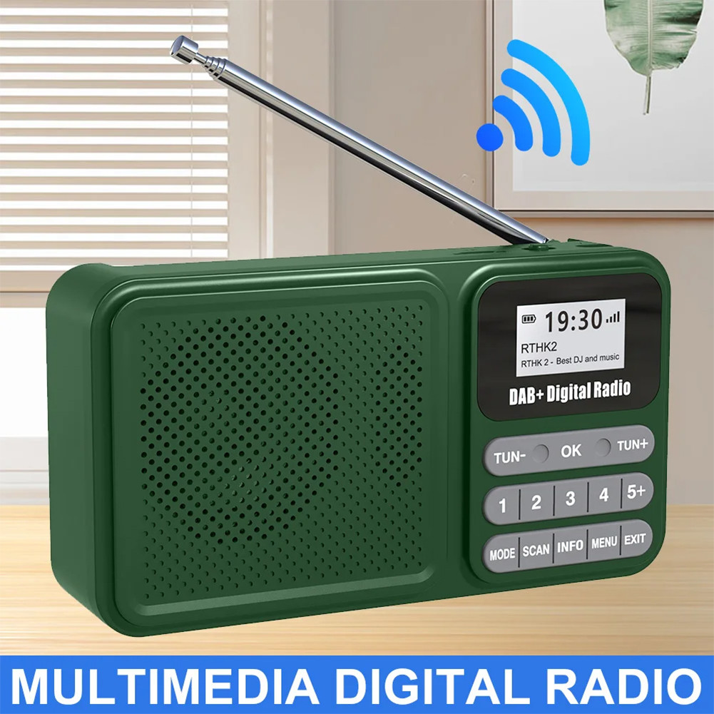 วิทยุดิจิตอล DAB + แบบพกพา Bluetooth-ใช้งานร่วมกับพลังงานแสงอาทิตย์/เติมวิทยุฉุกเฉินรองรับ U Disk TF Card MP3 Play ลําโพงไร้สาย