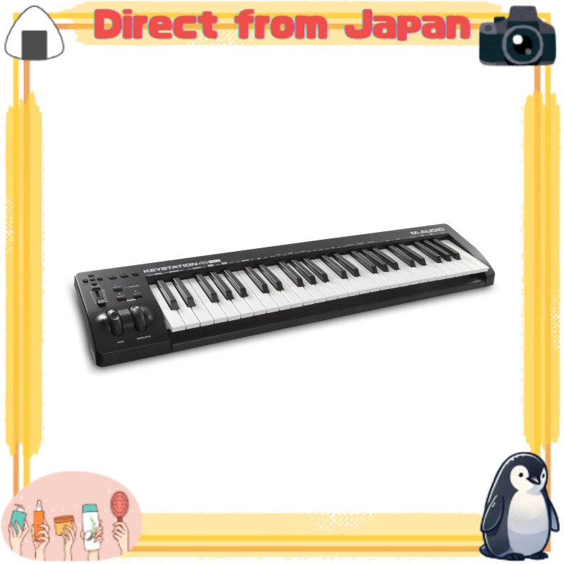 M-Audio คีย์บอร์ด MIDI USB รองรับเวโลซิตี้ 49 คีย์ สำหรับควบคุม DAW พร้อมซอฟต์แวร์ Keystation49 MK3 