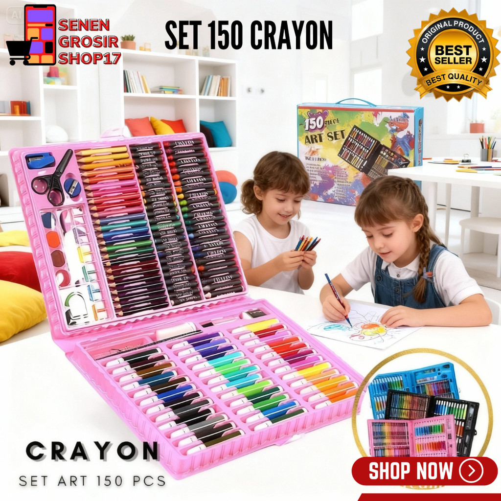 SN CRAYON ART SET 150 ชิ้น / STATIONERY SET CRAYON SET 150 ชิ้น ART / ART SET CHILDREN 150 ชิ้น MARK