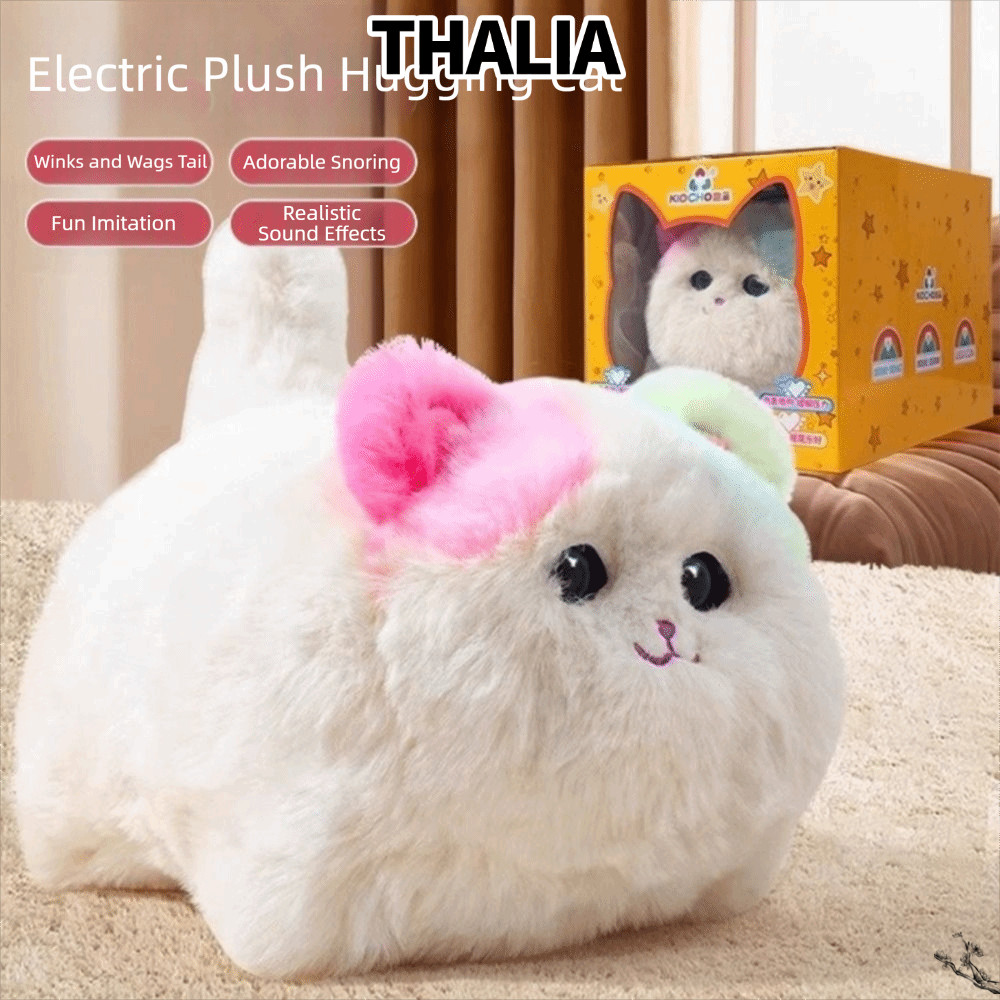 ไทยลีอา‌ Interactive Huggy Cat, ตุ๊กตาไฟฟ้าเหมือนจริงตุ๊กตาไฟฟ้า, พูดคุณสมบัติฟังก์ชั่นแบบโต้ตอบจําล