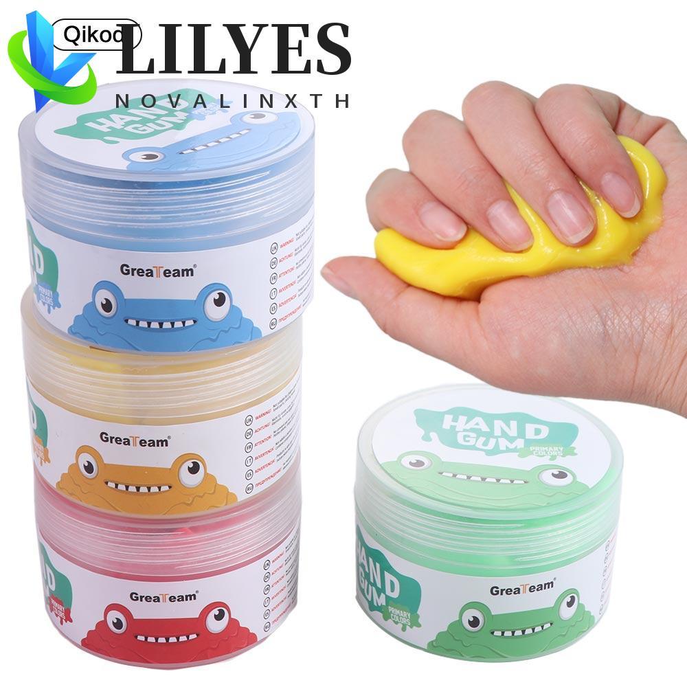 LILYES Hand Putty Squiz ของเล่น, 4 ชิ้น/เซ็ต Soft Clay Finger Training Putty, DIY Bouncing Plasticin