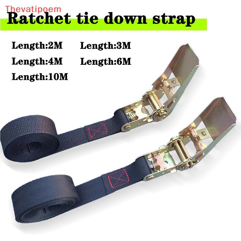 [Thevatipoem] Truck Strap Cargo Strap High Strength Ratchet Tie Down Hold Cargo Strap HOT