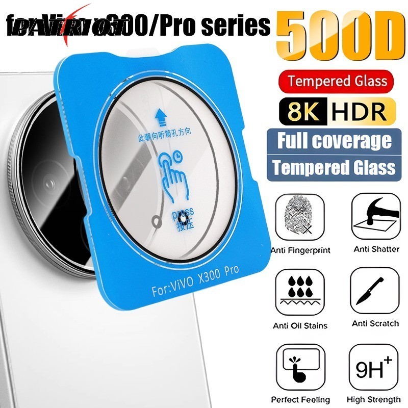 สําหรับ Vivo X300 Pro ตัวป้องกันเลนส์กล้องฟิล์มกระจกนิรภัย, 2 รูปแบบสําหรับ X300/X300 Pro Series, ป้องกันรอยขีดข่วนป้องกันการระเบิดพร้อมกรอบจัดตําแหน่ง