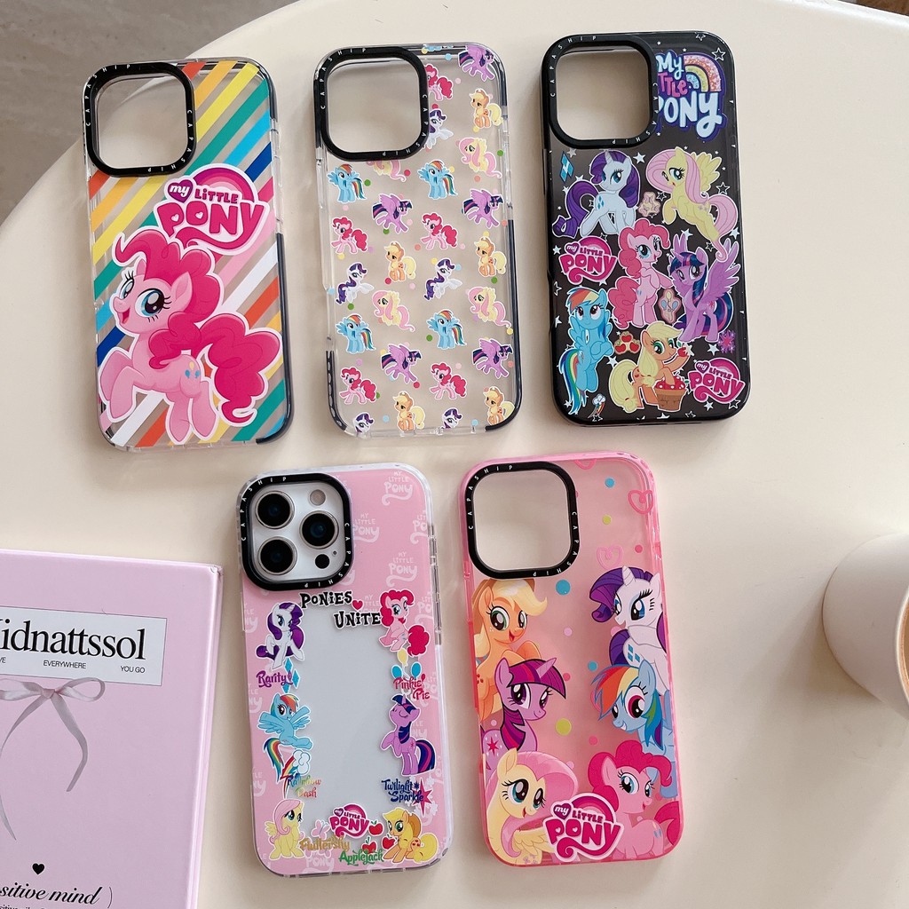 CAPASHIP น่ารัก My Little Pony มิตรภาพ Magic การ์ตูน Soft Case Cover Casing เข้ากันได้กับ iPhone 17 Pro Max Air Plus 16/15/14/13/12/11