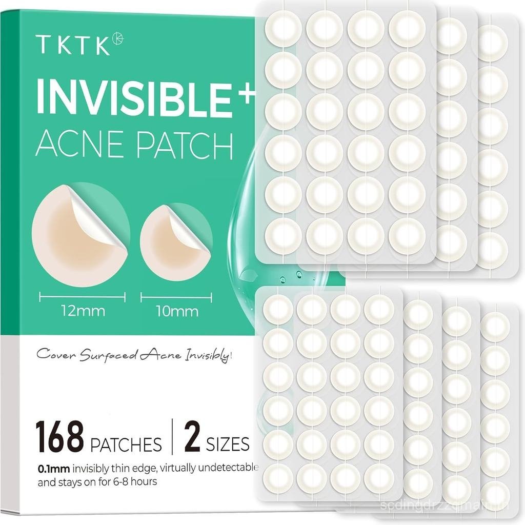 TKTK แผ่นแปะสิวสําหรับผิวหน้า, แผ่นแปะสิวที่มองไม่เห็นบางเฉียบ 0.01 ซม., แผ่นแปะไฮโดรคอลลอยด์สําหรับ