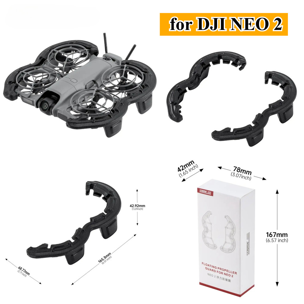 STARTRC ใบพัดลอยสําหรับ DJI Neo 2 Props Protector EVA ลอยตัว Anti-collision แหวนสําหรับ DJI Neo 2 Dr