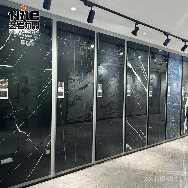 ผนังพื้นหลัง Rock Wall 9mm2600 Rock Board Stone Board ** Art Black Jiuding ห้องนั่งเล่น Rock Board M