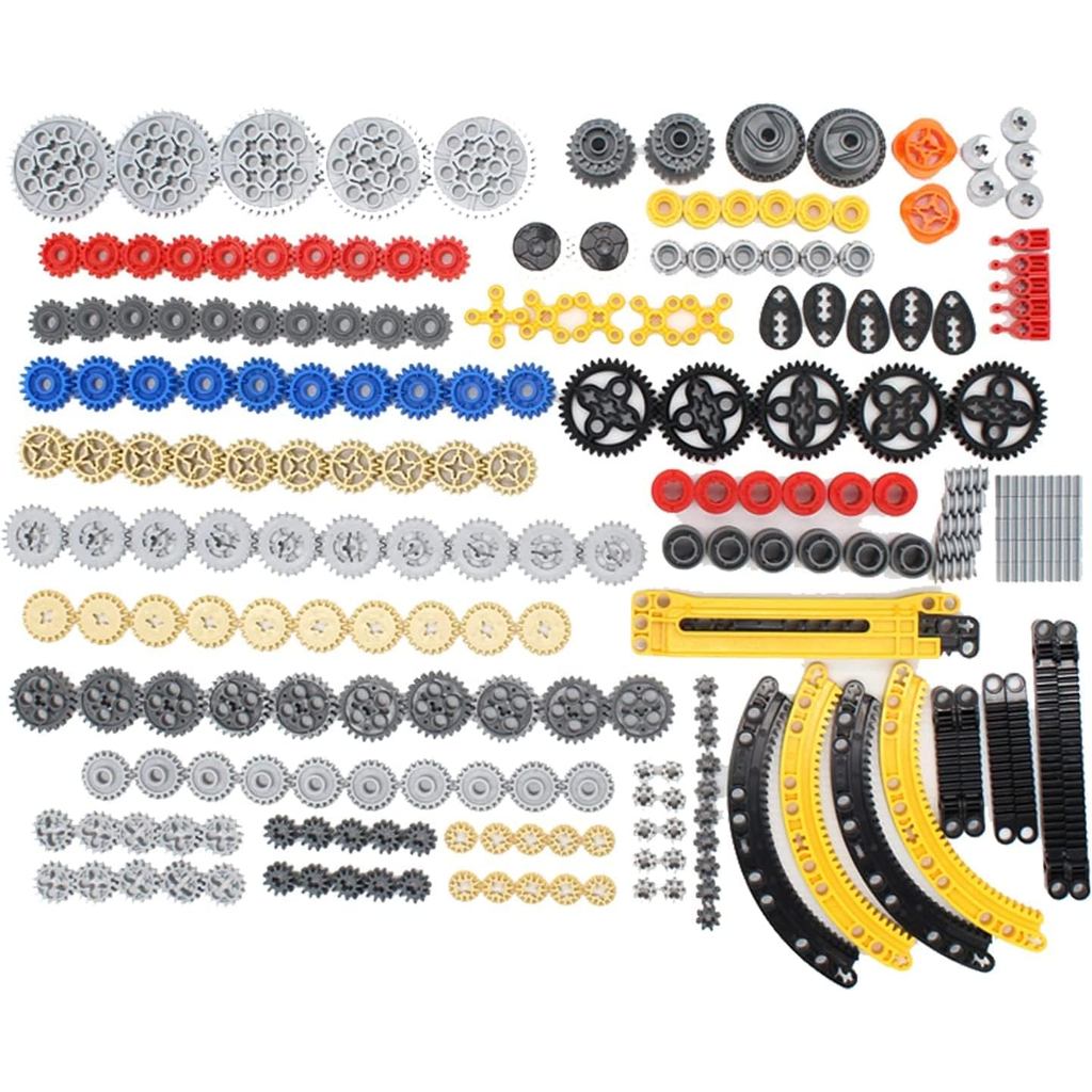 SEEMY 233PCS ชุดเกียร์สําหรับ Technical-Series Parts เข้ากันได้กับ Lego Technic Parts, Liftarm, Pins