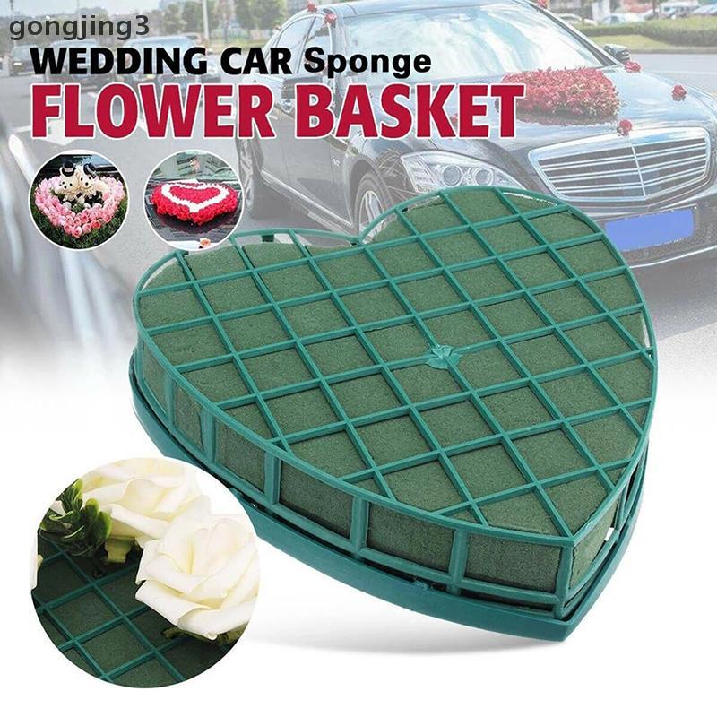 Gongjing3 รูปหัวใจโฟม Sucker สําหรับดอกไม้สด Decor Props Party อุปกรณ์จัดงานแต่งงาน th