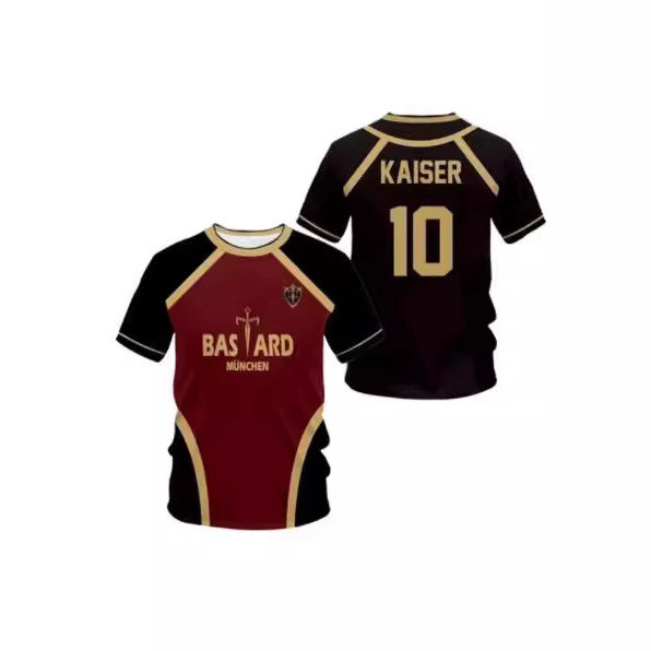 VlReplika Pattern Futsal Sweatshirt Blue Padlock Anime Asshole Munich Black T