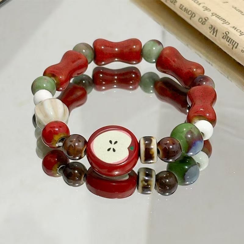 สร้อยข้อมือลูกปัดเซรามิค ออกแบบน่ารัก สำหรับนักเรียนและเป็นของขวัญพิเศษ